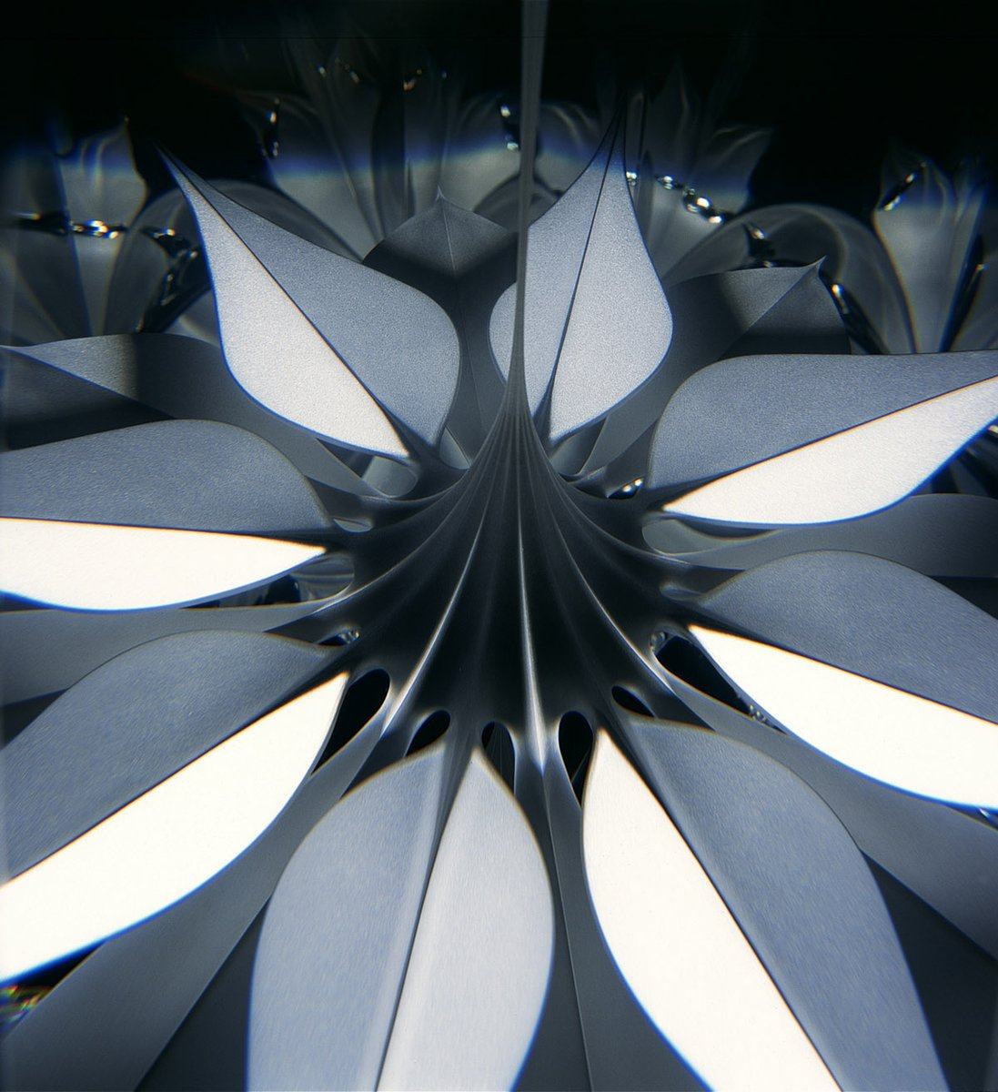 Artist Christopher Ries glass sculpture, Desert Flower (2000) (SOLD ...