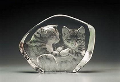Mats Jonasson® Cats - Crystal-Fox Gallery