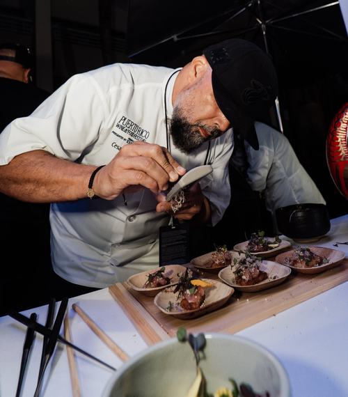 Image of Masters of Sabor hosted by Ayesha Nurdjaja, Michael White, Jose Enrique & Giovanna Huyke part of the Friends of James Beard Benefit Series