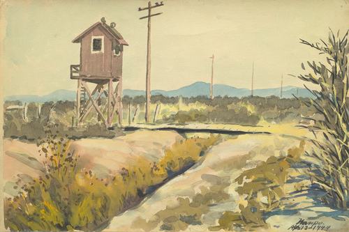 Under the Guard Tower: The Watercolors of Chikaji Kawakami
