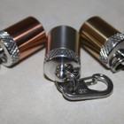 Metal Key Ring Pill Box 1/2 Inch Long