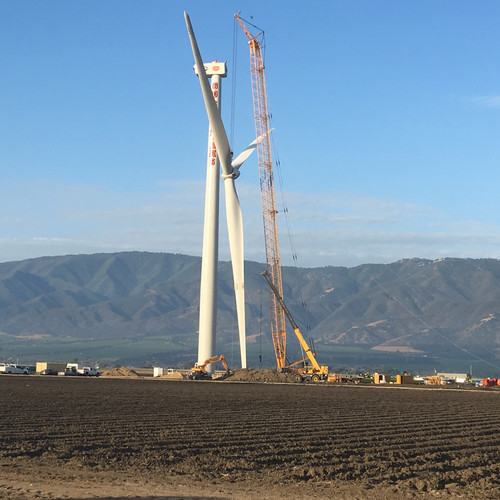 Image about Second Wind Turbine Being Installed in the City of Gonzales