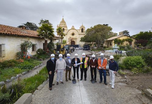 Image about Groundbreaking Held for Carmel Mission Foundation's Downie Museum and Basilica Forecourt Restoration Project