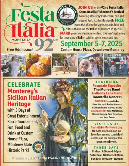 Image about Entertainment Schedule and New Activities Announced for the free 92nd Festa Italia
