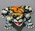 Jason Bronze Frog Sculptures -Rain Forest Colored Bronze Frogs