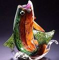 Hopko Glass Fresh Water Fish Glass Sculptures