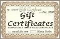 Gift Certificates