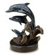Bronze Brass  Sealife Dolphins Sculptures