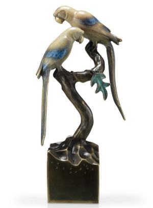 Parrots Sculpture
