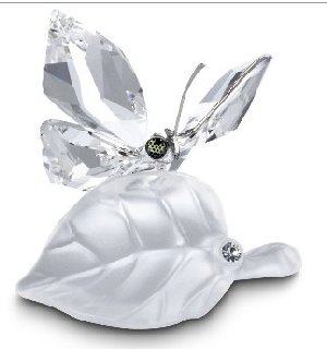 Swarovski Butterfly on Leaf