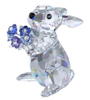 Swarovski Rabbit with Forget Me Nots