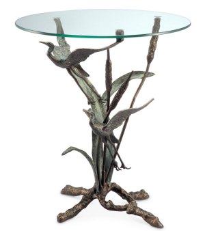 Crane Pair In Flight End Table 33844