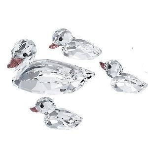 Swarovski Duck Family of 4