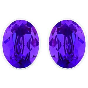 Bis Purple Pierced Earrings