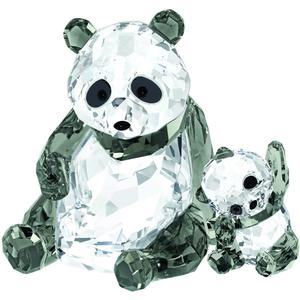 Swarovski Crystal Panda Bear Mother With Baby