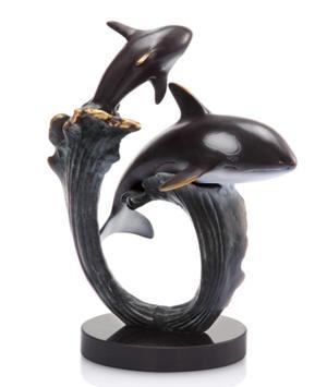 Orca Pair on Wave
