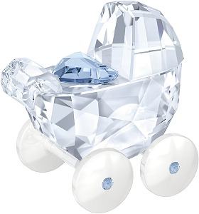 Swarovski Creystal Pram Blue