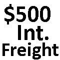 $500 international freight