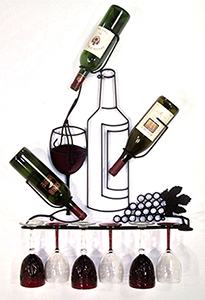 Wine Rack 25 with Red