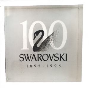 Swarovski Lucite 100 Year Dealer Plaque