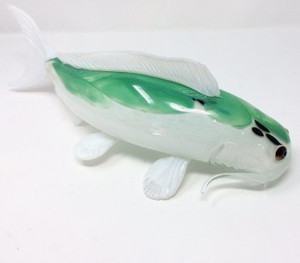 Green Koi fish sculptureby M. Hopko