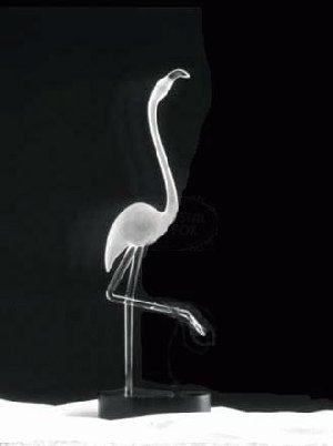 Frabel Glass Studio, Flamingo tall - Special order