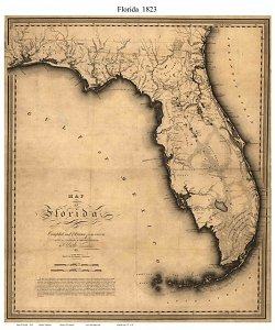 Custom 3 d crystal block map Florida