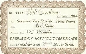 $25 US Gift Certificate
