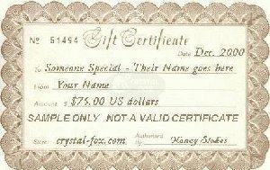 $75 US Gift Certificate