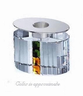 Rainbow Candle Holder Olivine/Topaz - Retired and sold out