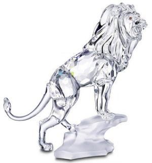 Swarovski Lion - Silver Crystal-Retired