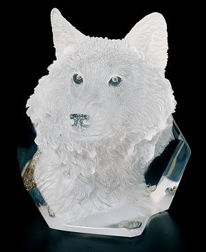Devotion Wolf Sculpture - Back View, Ltd Edition