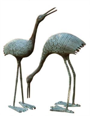 Bronze Pair of Cranes