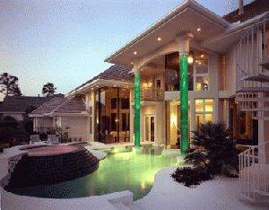 Aqua Light Columns for Grand Entrances