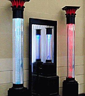 Aqua Light Columns for Entry Ways