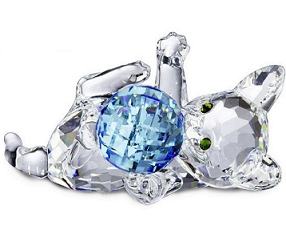 Swarovski Crystal Kitten Lying