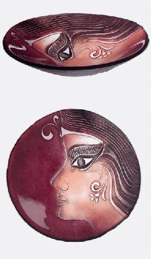 Mats Jonasson Athena Red Bowl, medium