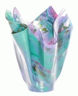 Serviente Glass Gala Folded Vase, Large