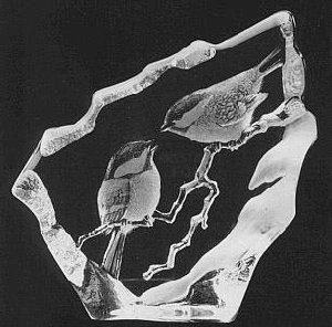 Mats Jonasson Crystal Marsh Tits (Birds)