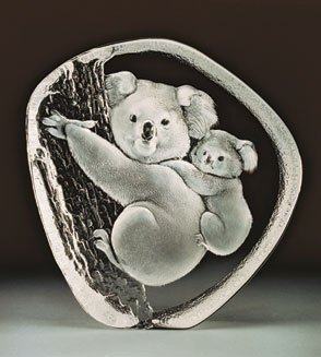 Mats Jonasson Crystal Koala Bear Sculpture  MJ 33362