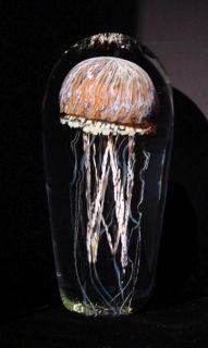 Richard Satava Purple Moon Glass Jellyfish Sculpture