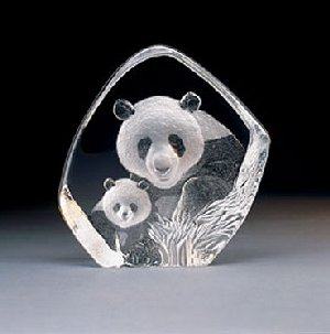 Mats Jonasson Panda Bear and Cub MJ 33784