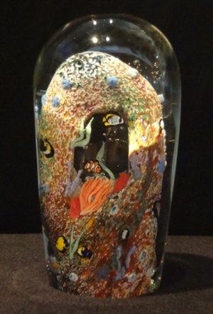 Jesse Taj Aqueous Oceanlife Paperweight, large