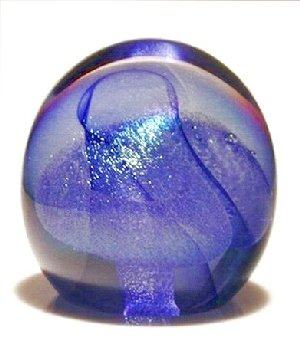 Iridescent Round paperweight