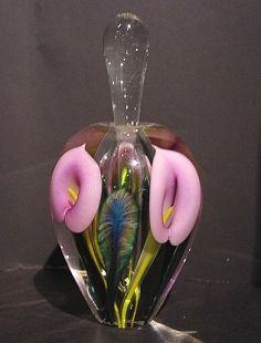 Calla Lily Tall Perfume Bottle, Lavender
