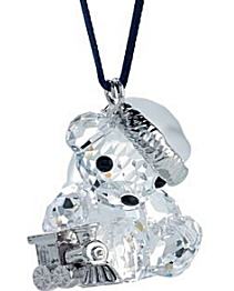 Swarovski Kris Bear with Train Ornament -Retired
