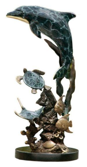 Bronze Dolphin and Friends