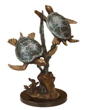 Bronze Sea Turtle Duet