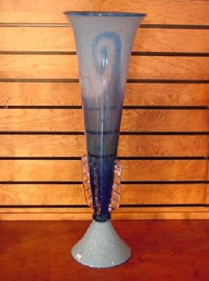 Vase in Blue w/Handles