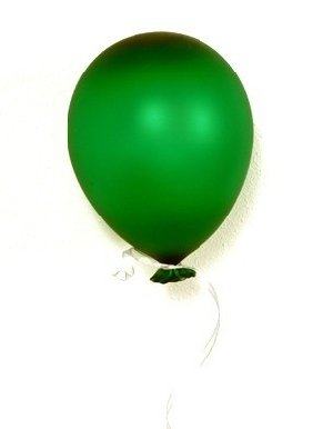 Rubino Green Glass Balloon Wall Sculpture